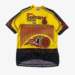 Vintage Toga Jersey Mens XXL 2XL Yellow Isuzu Solvang Century & Half Cycling Y2K